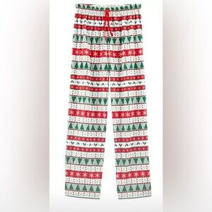 Carter's Red and Green Holiday Fairaisle Pajama Bottoms
